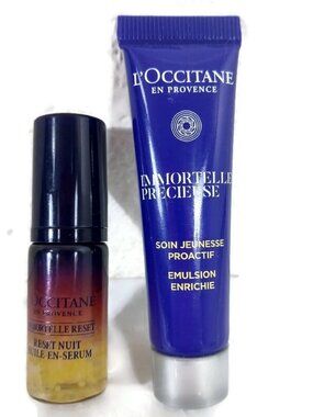 L'Occitane Immortelle precieuse Emulsion Enrichie & Serum X 2 NEW